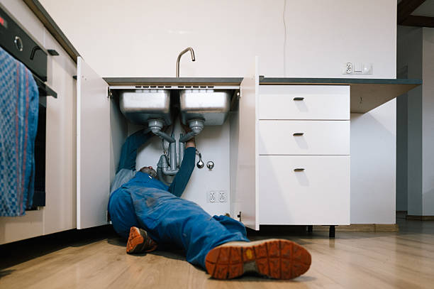 Professional Plumbing technician working in Crane, TX